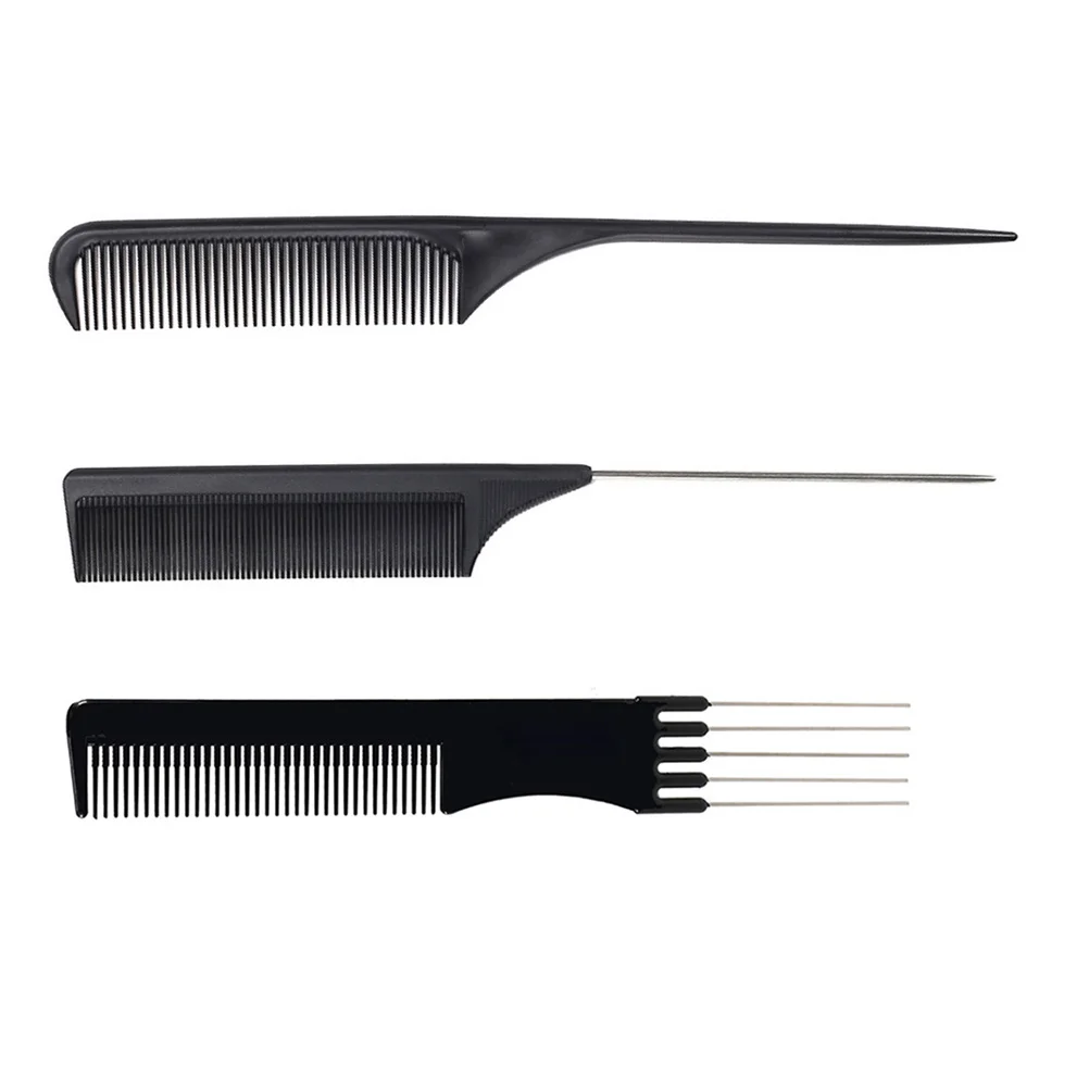 

Comb Hair Combs Metal Teasing Anti Stainless Shearing Prong Lift Resistant Heat Pintail Steel Tail Fiber Carbon Static Pickwide
