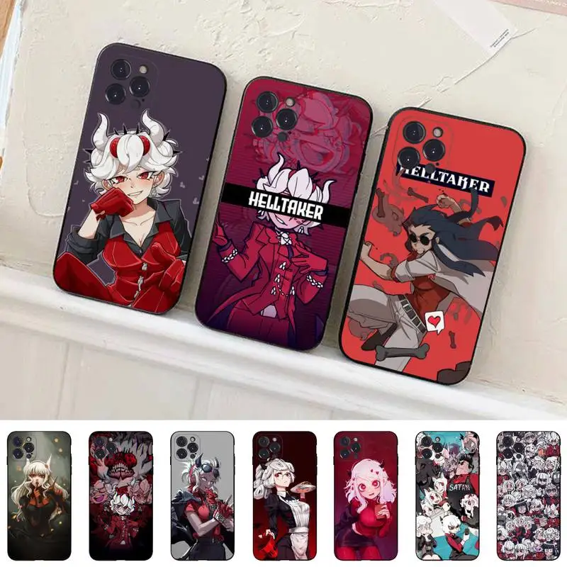 

Helltaker Phone Case For iPhone 14 11 12 13 Mini Pro Max 8 7 6 6S Plus X SE 2020 XR XS Funda Case