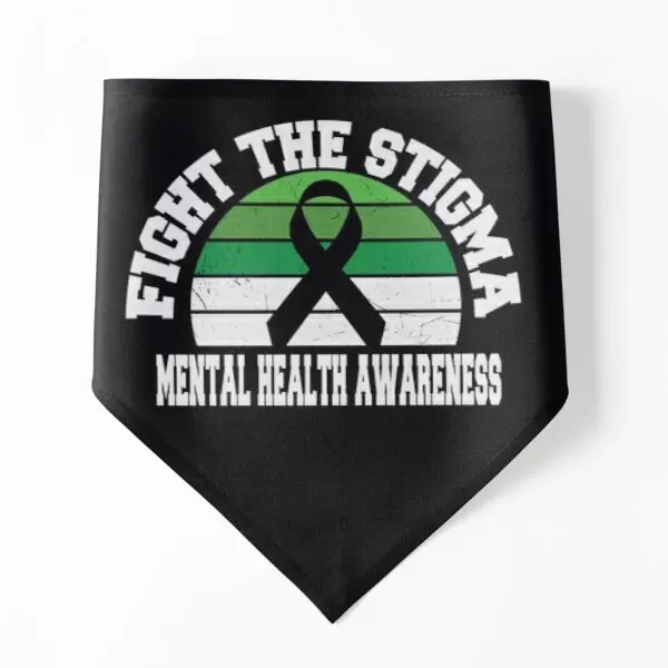 

Fight The Stigma Mental Health Awareness Dog Bandanas Christmas Neckerchief Scarf Cat Supplies Accessories Holiday Party