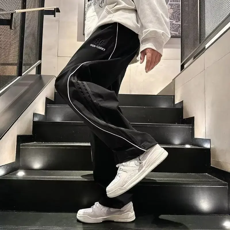 Хлопковые брюки мужские повседневные стандартной посадки роскошные