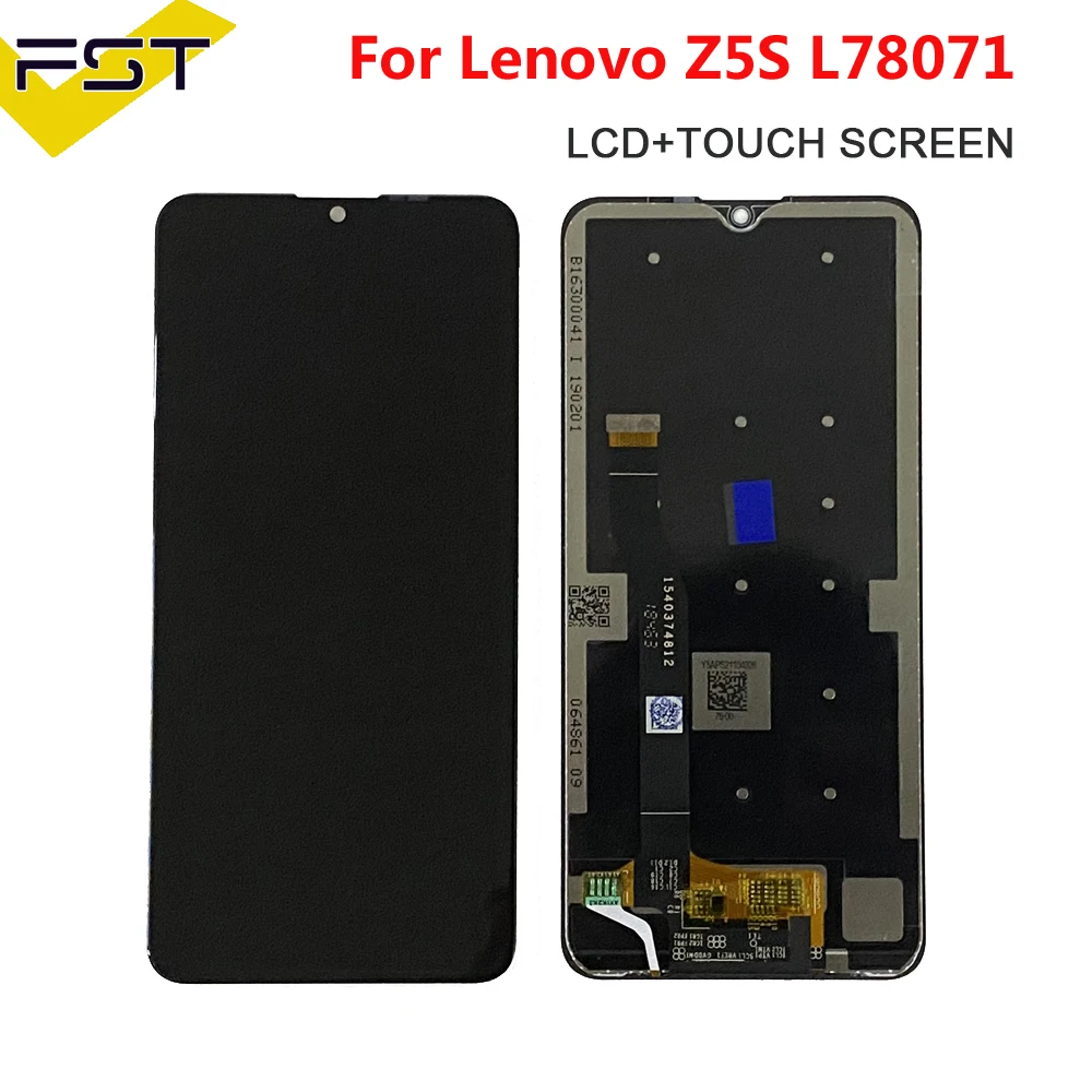 ЖК-дисплей с сенсорным экраном и дигитайзером в сборе, оригинальный протестированный датчик для Lenovo Z5S L78071, запчасти для мобильного телефона