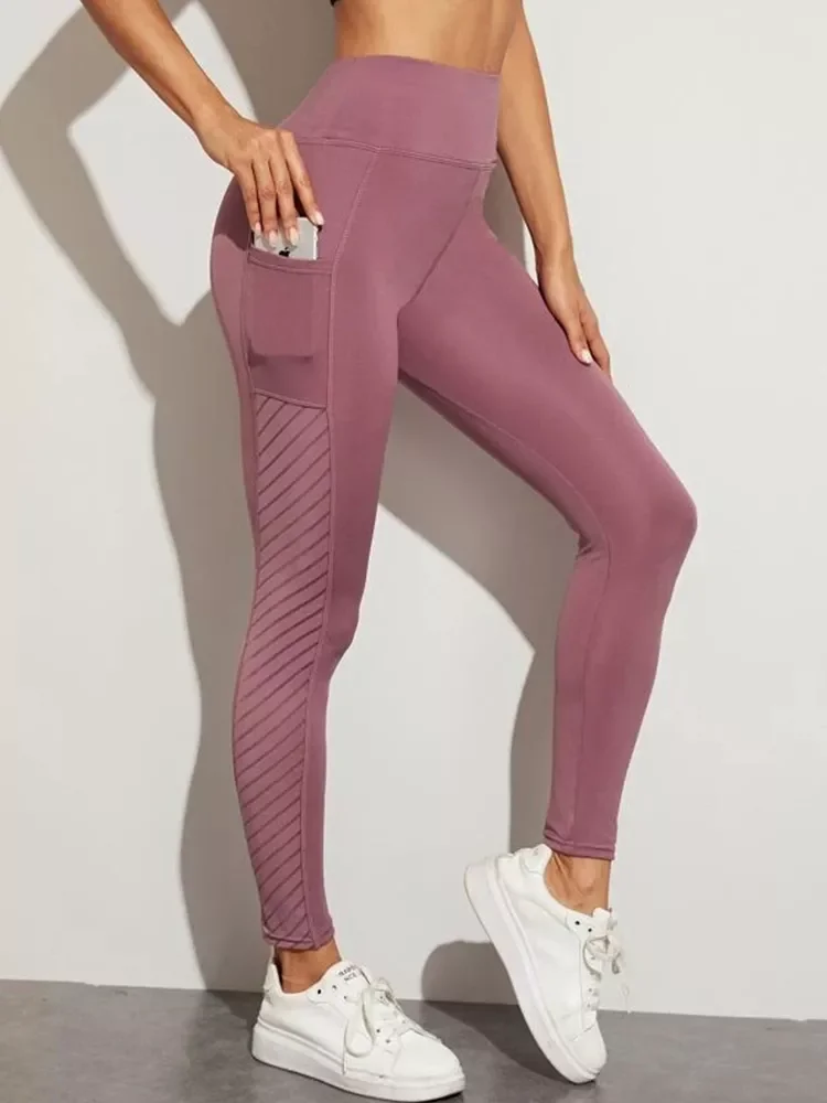 New in Seamless Pink Legging Sport Women Fitness Pocket Legging Fashion Femme High Waist Gym Leggings Yoga Clothing Dropshipping