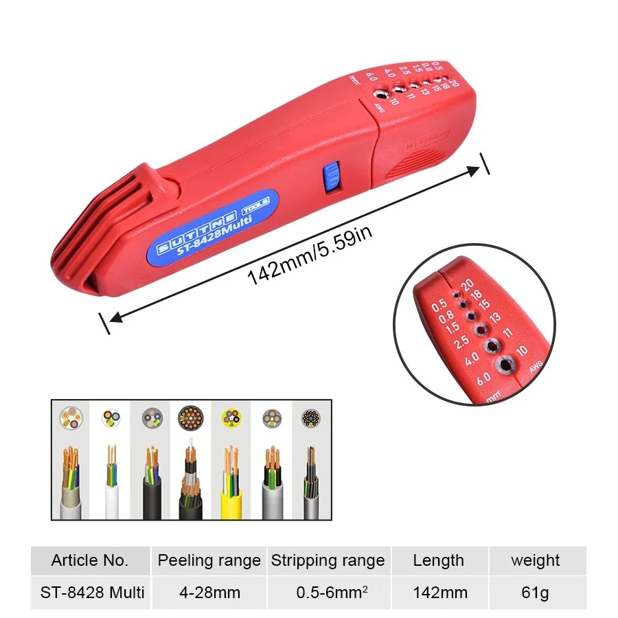 

Kooliwei Многофункциональный автоматический инструмент для зачистки проводов