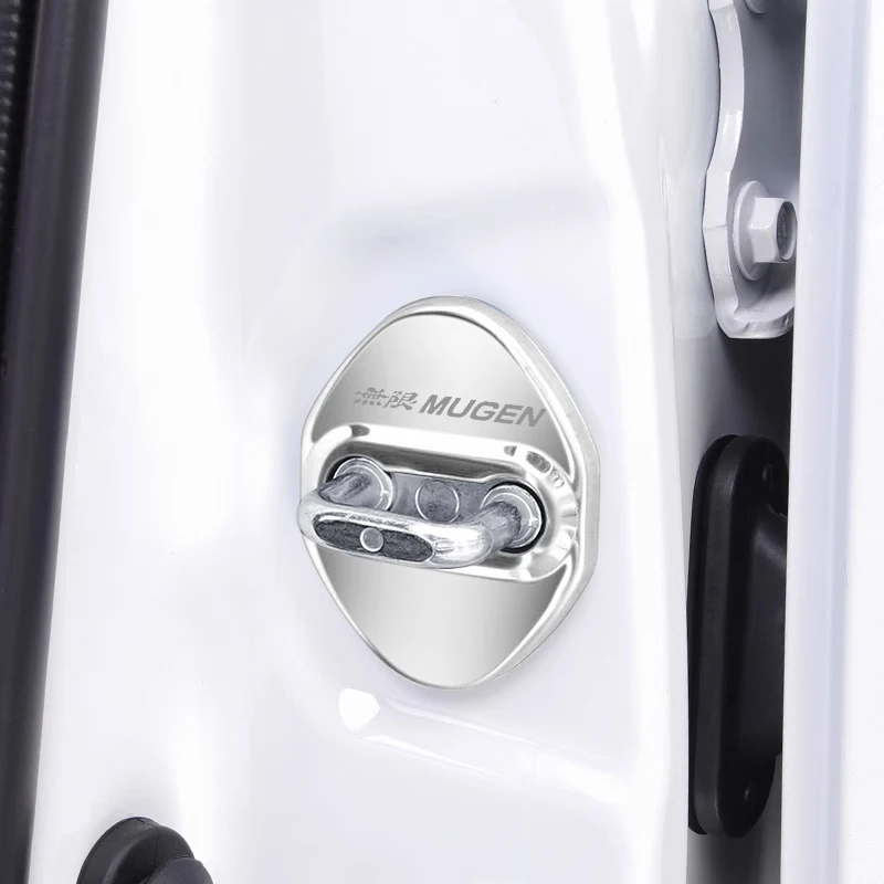 4 шт. автомобильный Стайлинг для значков Honda MUGEN чехлы дверных замков из