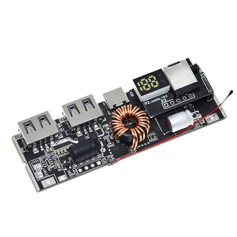 

QC4.0 QC3.0 Plastic USB Charger Module 5A 100W USB Mobile Power Bank 18650 Charging Module Temperature Protection