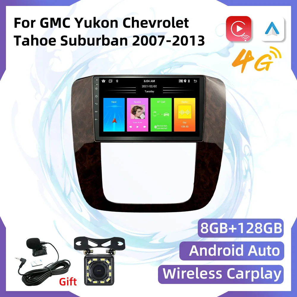 

2 Din Android for GMC Yukon Chevrolet Tahoe Suburban 2007-2013 Car Multimedia GPS Navigation Player Auto Radio Stereo Autoradio