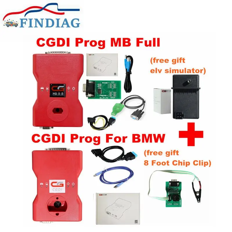 Программатор ключей, поддержка всех ключей, с полными адаптерами, адаптер для ремонта ELV, имитатор EIS ELV MB, оригинальный CG MB CGDI Prog для Benz