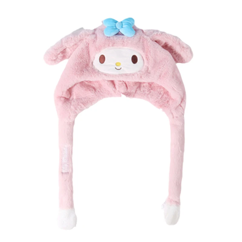 

Новая Симпатичная плюшевая шапка Ins Sanrio Kuromi понравико моя мелодия мягкая мультяшная кукла милая девочка осень-зима детская подушка безопасности Теплый головной убор