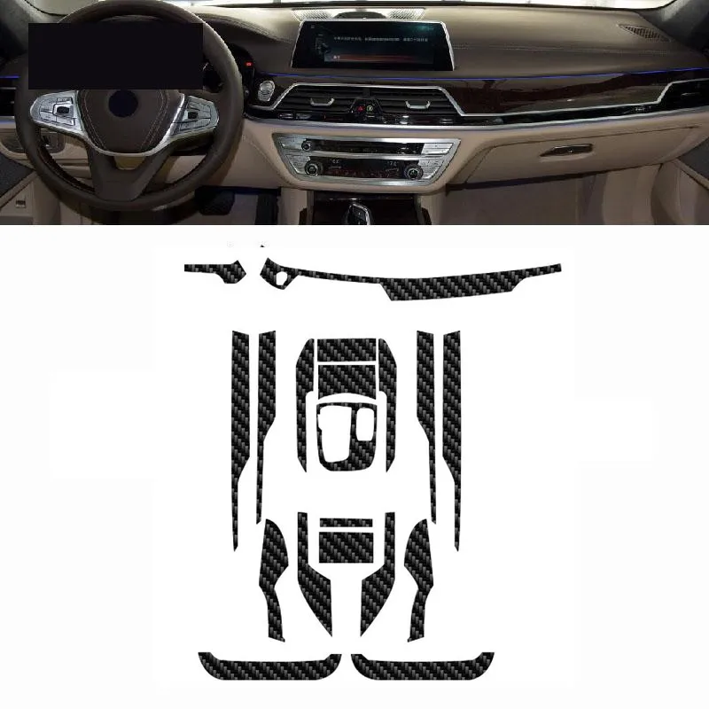 Для BMW G11 G12 Серия 7 2016-2022 Автомобильная внутренняя пленка из углеродного волокна 5D