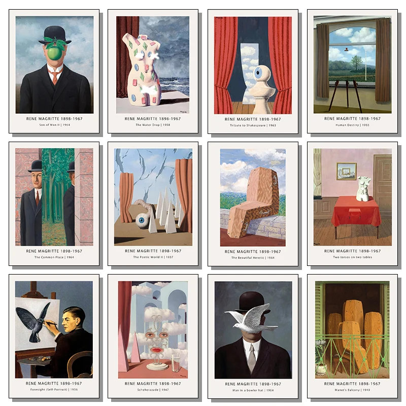 Современная живопись искусство сюрреалист классический Рене Магриттттт