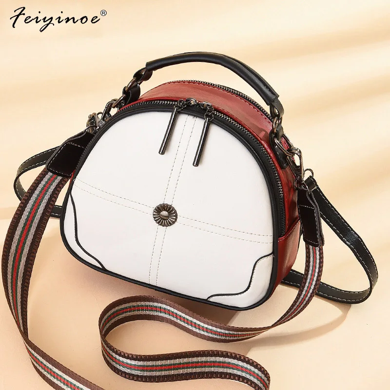 

Wide Shoulder Appliance with The Bill of Lading Shoulder Bag Street Fashion Camera Package Inclined Package 2022 New Female PU