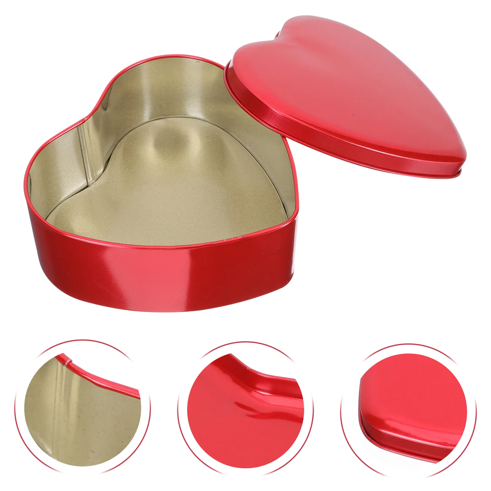 

Box Tins Heart Candy Tin Gift Metal Wedding Valentine Cookiechristmas Boxes Tinplate Storage Lidempty Jar Decorative Shape Can