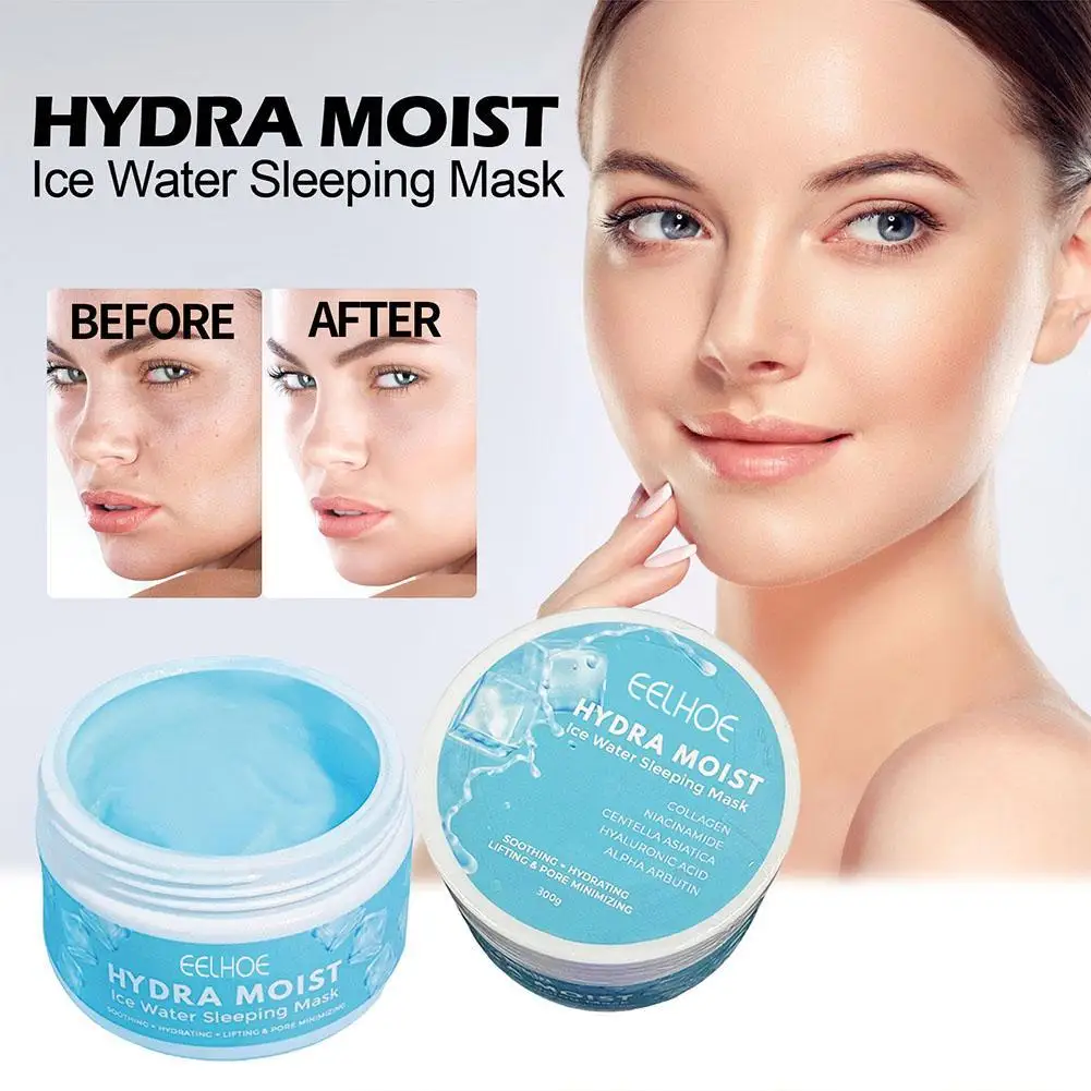 

Leeping Face Cream Mask Collagen Crystal Night Glow Water Facial Moisturizer Deep Hydrating Skincare Brighten Cream
