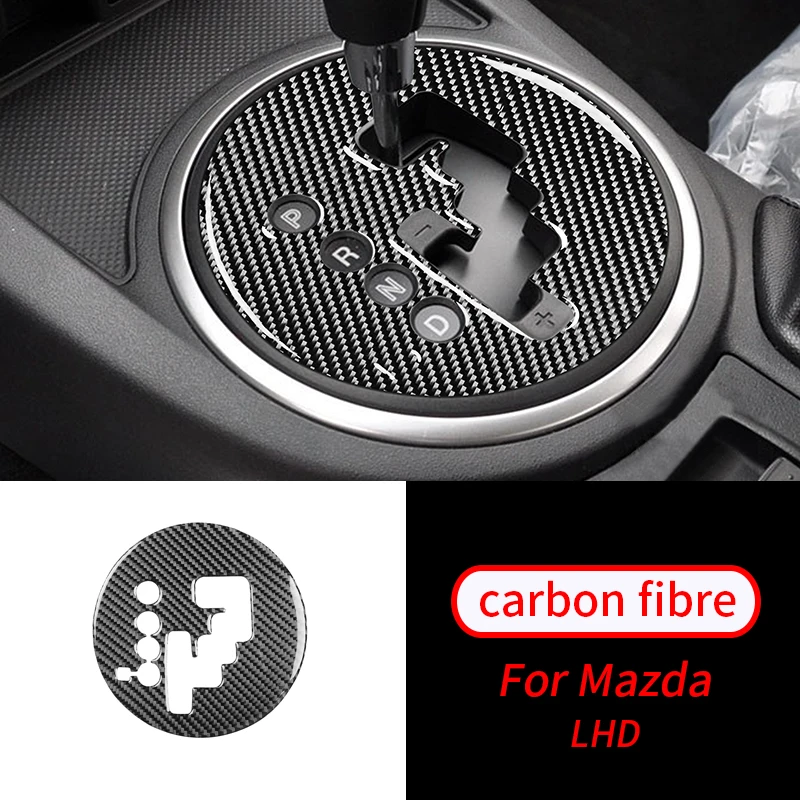 

For Mazda MX-5 Miata 2009-2015 1 PCS Real Carbon Fiber Gear Shift Panel Cover Trim Car Interior Accessories