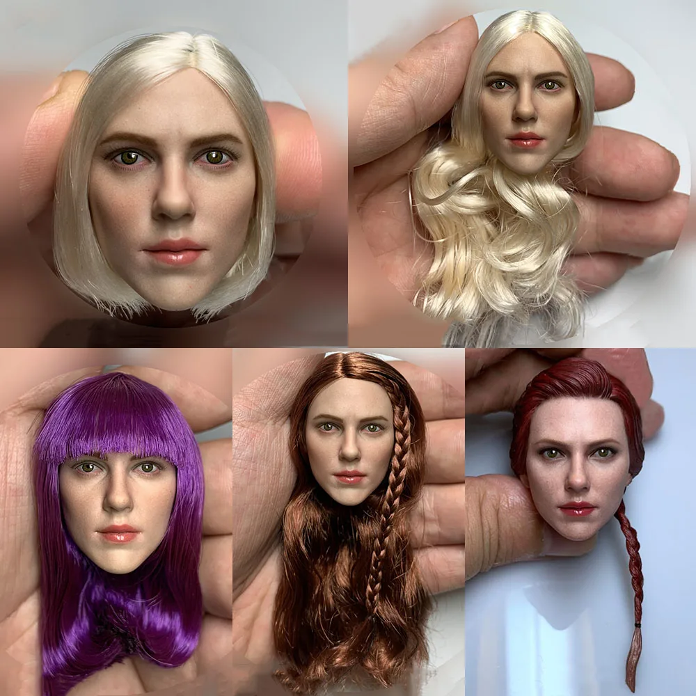 

TTTOYS TQ210523 1/6 Scale Widow Agent Scarlett Johansson Delicate Head Sculpt with Planted Hair Model for 12 inches Body