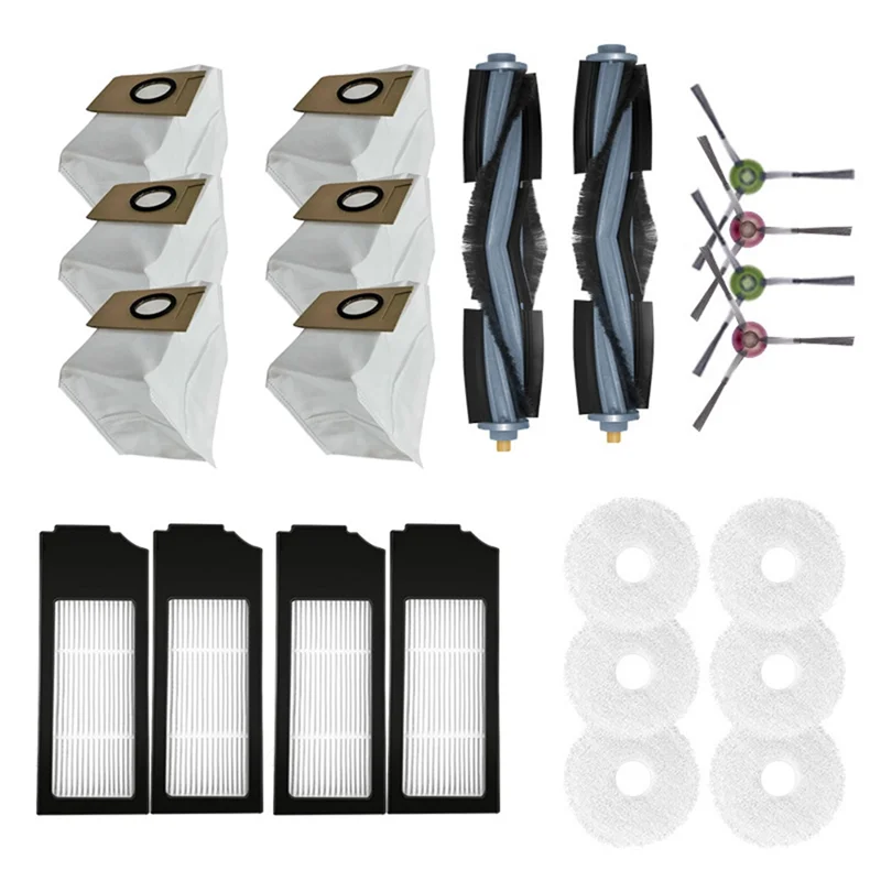 

Main Brush Side Brush Hepa Filter Mop Cloths for Ecovacs Deebot X1 TURBO OMNI Robot Vacuum Cleaner Spare Parts