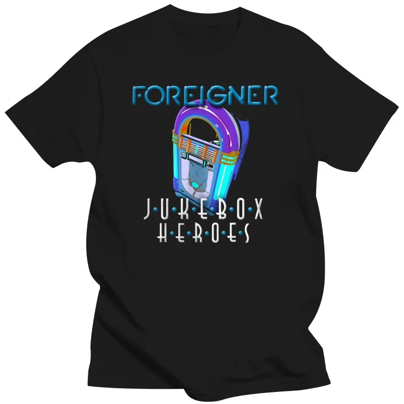 

Футболка Jukebox Heroes 80-х годов, новая модная черная Мужская футболка с изображением инопланетянина, мультяшный размер, унисекс