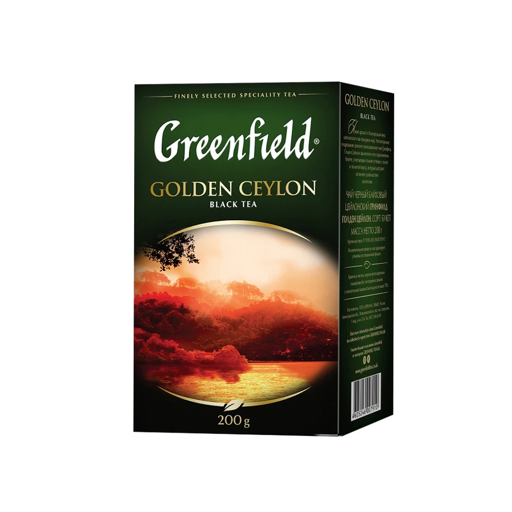 Tea Black Greenfield Golden Ceylon Sheet 200g | Продукты