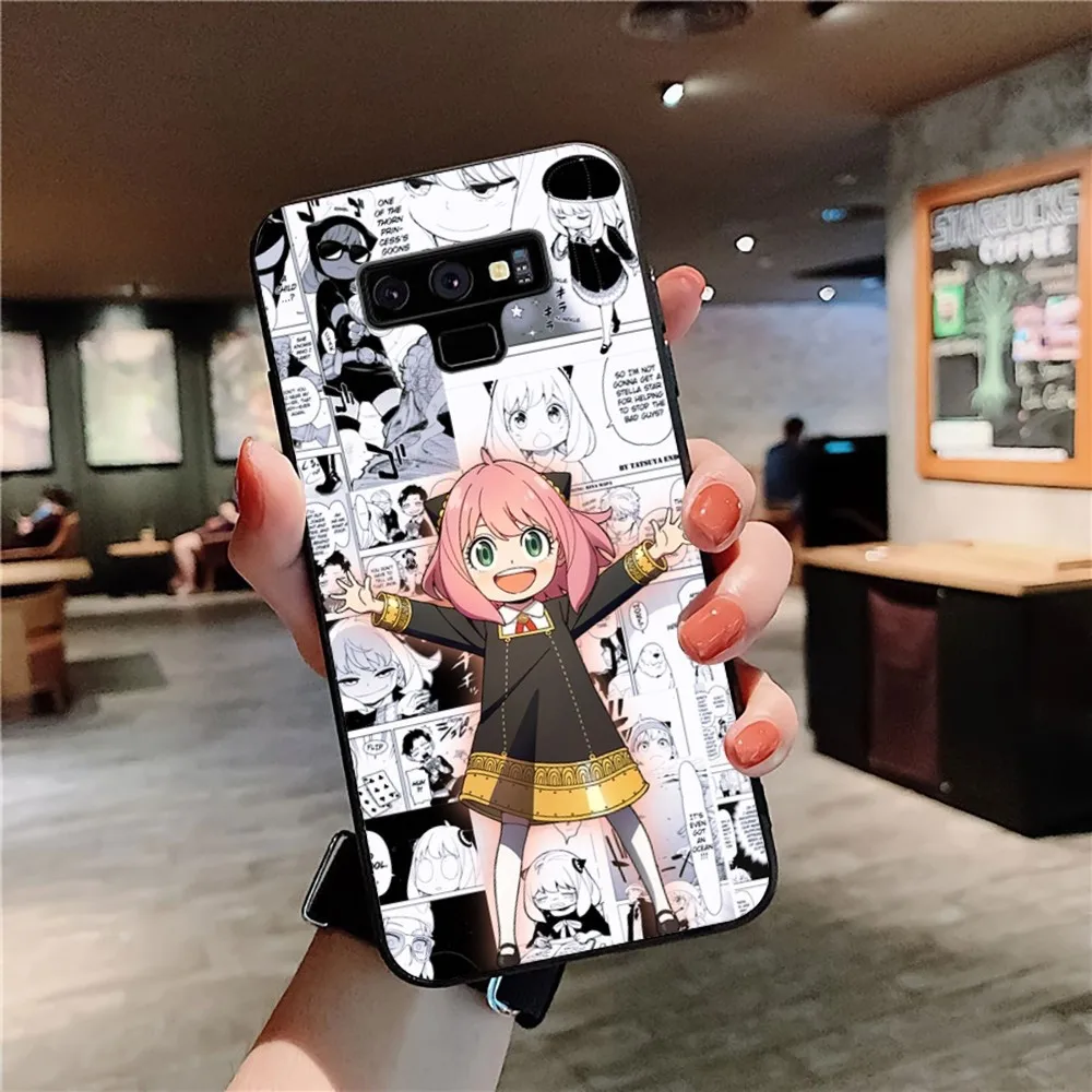 SPY FAMILY Anya Cute Phone Case For Samsung Note 8 9 10 20 Pro Plus Lite M 11 30 21 31 51 A 22 42 02 03