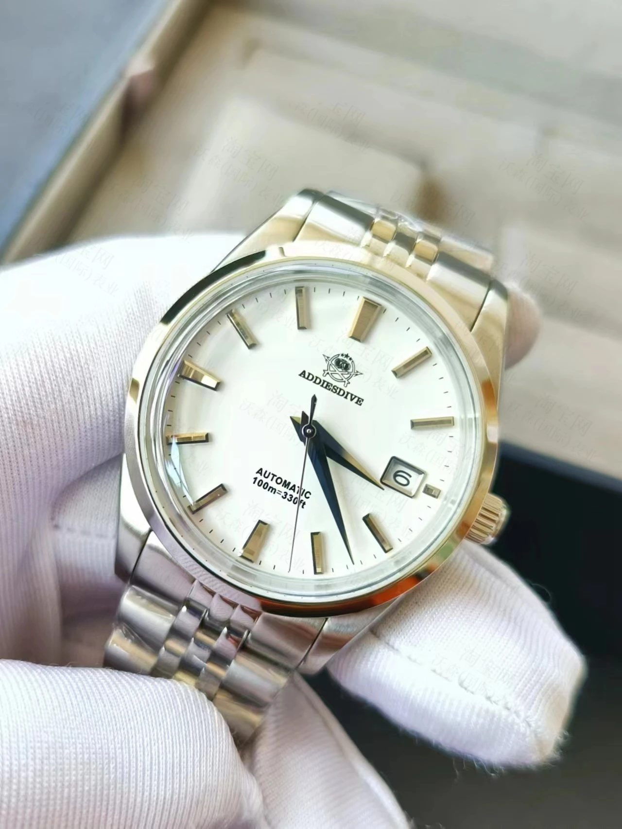 Мужские автоматические механические часы ADDIESDIVE роскошные простые деловые с
