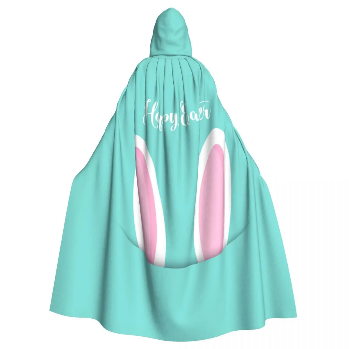 

Easter Bunny Ears Hooded Cloak Polyester Unisex Witch Cape Costume Accessory