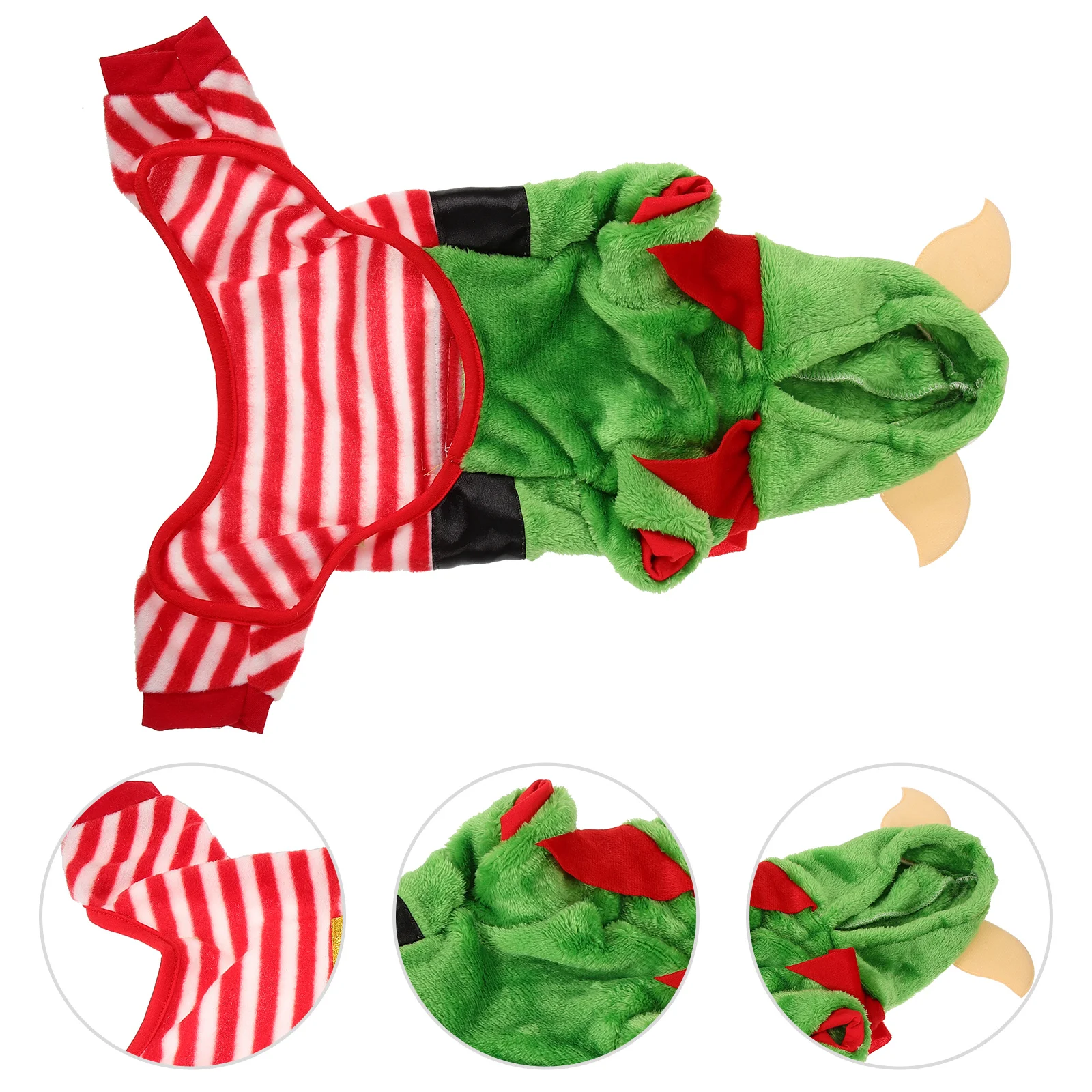 

Pet Clothes Costume Comfortable Dog Dogs Xmas Puppy Winter Garment Christmas Elf Cosplay Warm Hoodies