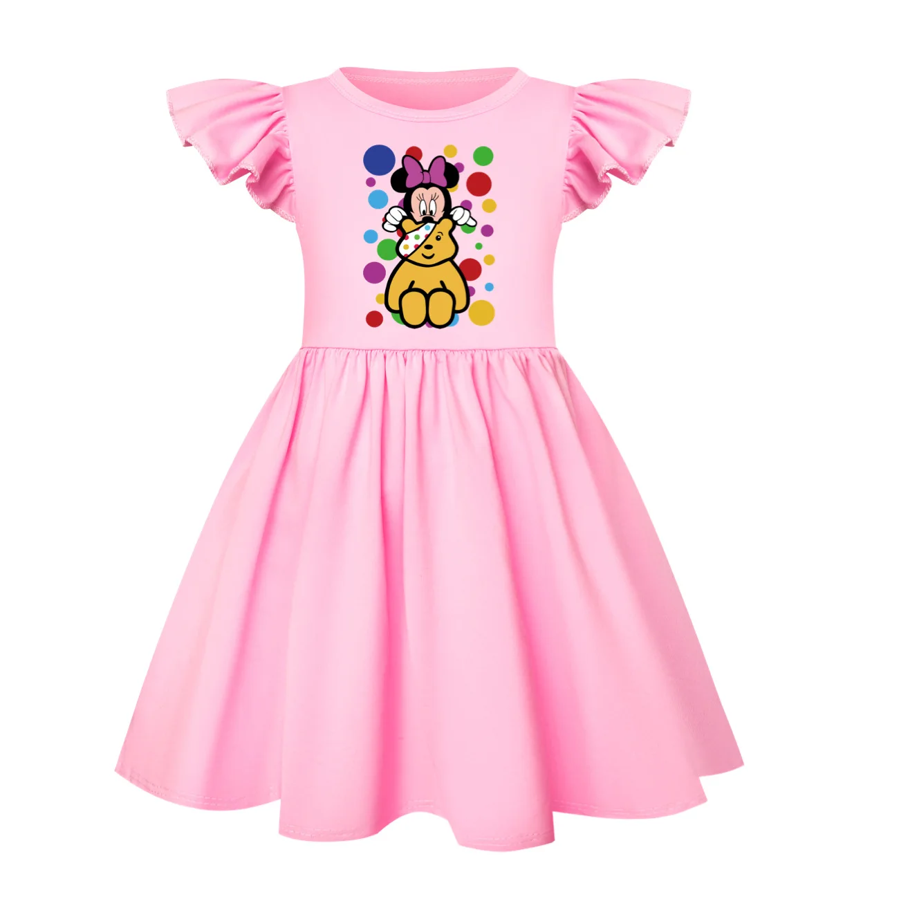 Новый детский костюм Do The Floss для маленьких девочек милый мультяшный медведь Pudsey