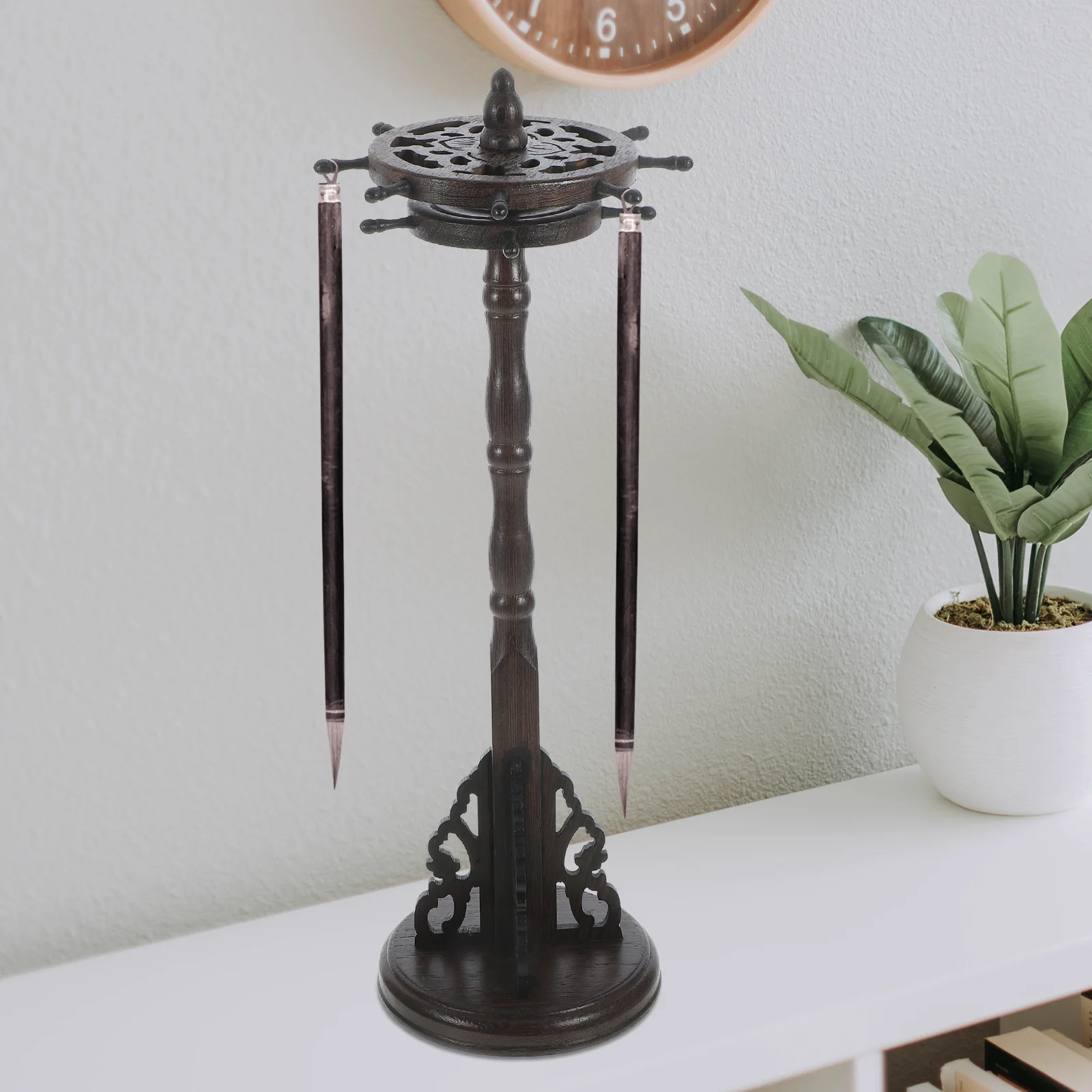 Вешалка для кистей круглая основа ручка канцелярские товары стойка отдыха