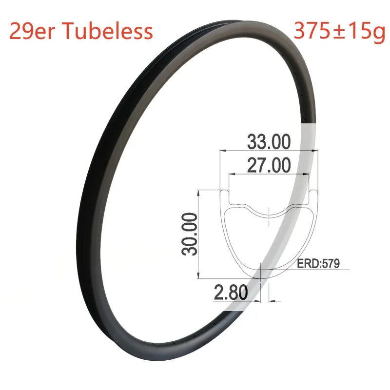 

Ultra-светильник ассиметричные обода из углеродного волокна для горного велосипеда 30 мм глубина 33 мм ширина для бескомпромиссной производительности 29er