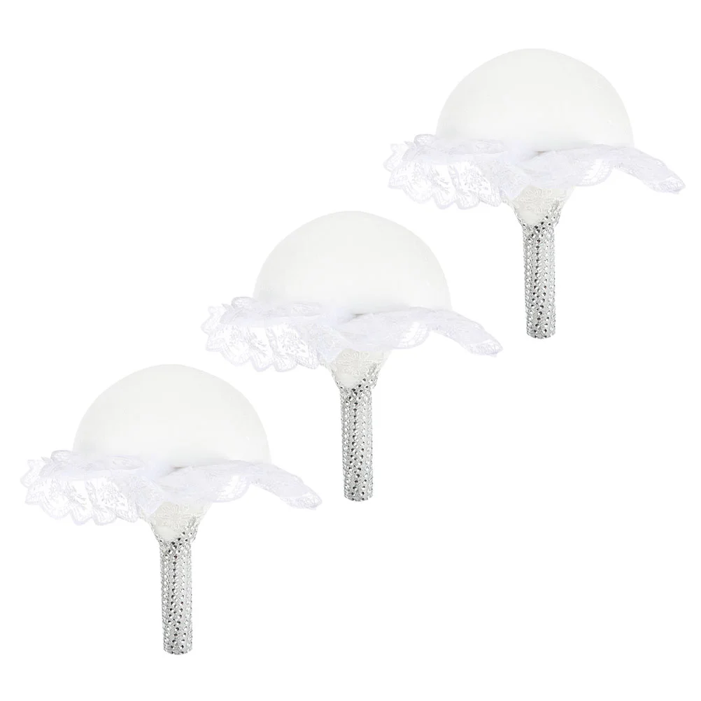 

Bouquet Holder Wedding Bridal Flower Floral Foam Handle Holders Flowers Artificial Stand Diy Lace Decoration Fresh Display