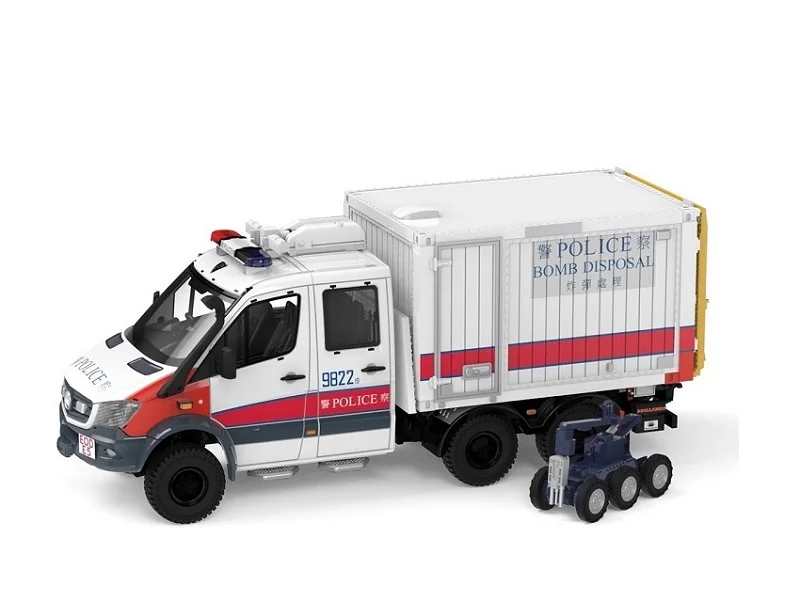 

Tiny 1:76 MB Sprinter FL 6x6 White AM9822 w/Bomb disposal robot Diecast Model Car