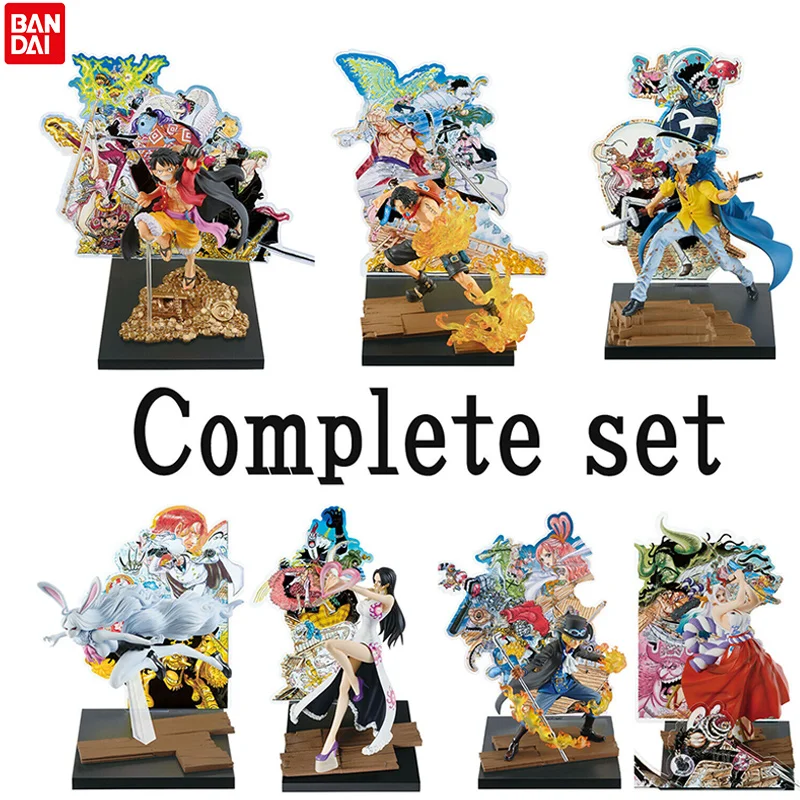 

BANDAI Ichiban kuji One Piece WT100 anniversary 7 types Complete set Figure Action Model Figurals Brinquedos Collection Toys Gif