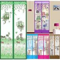 90100x 210cm door curtain summer mesh net screen anti mosquito insect fly bug curtain automatic closing kitchen drop shipping