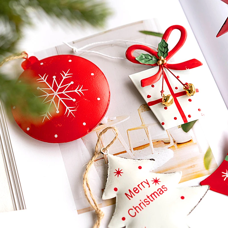 Рождественское украшение в виде железной елки скандинавском стиле легкий кулон