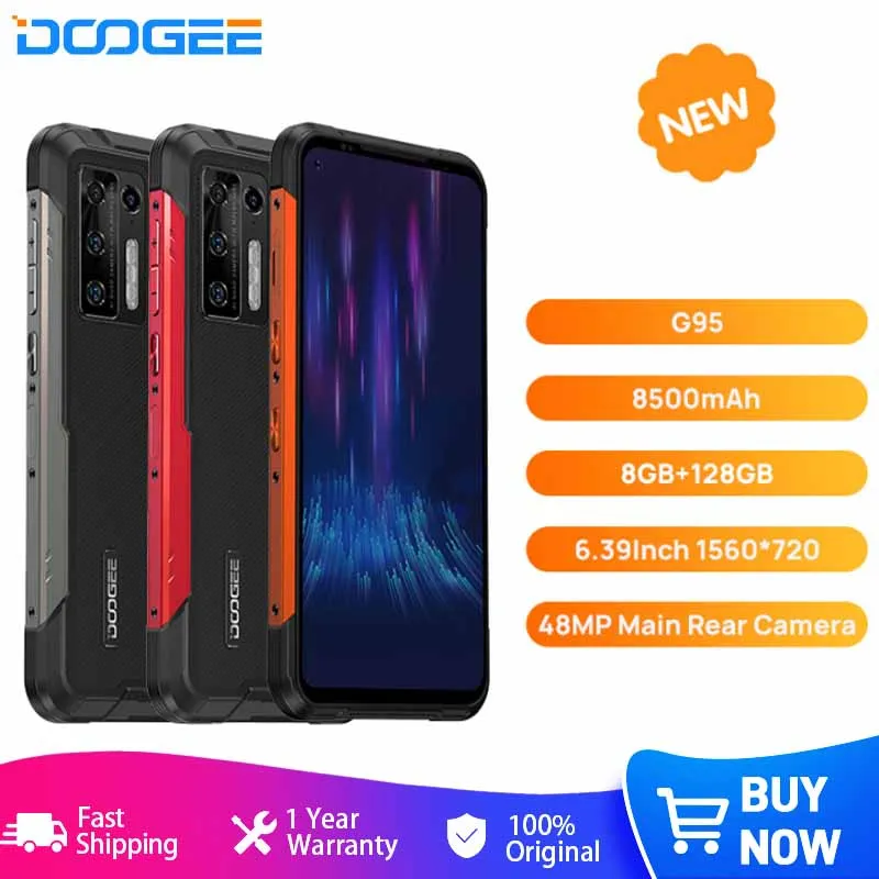 DOOGEE S97 Pro Rugged Phone 40m Laser Rangefinder 48MP QuadCamera Cellphone Helio G95 Octa Core 8GB+128GB SmartPhone NFC