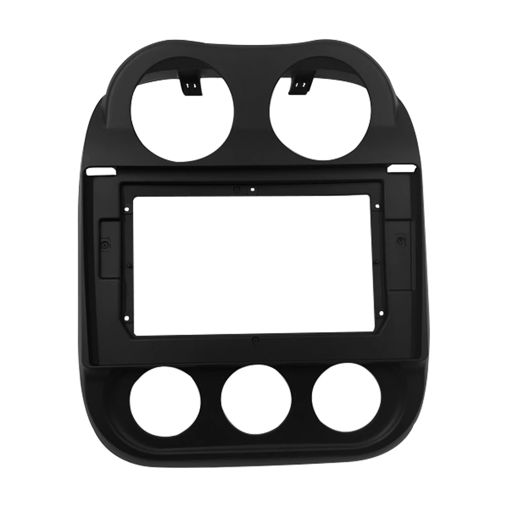 

2 Din 10.1 Inch Car Radio Installation DVD GPS Mp5 Plastic Fascia Panel Frame for Jeep Compass 2010~2015 Dash Mount Kit