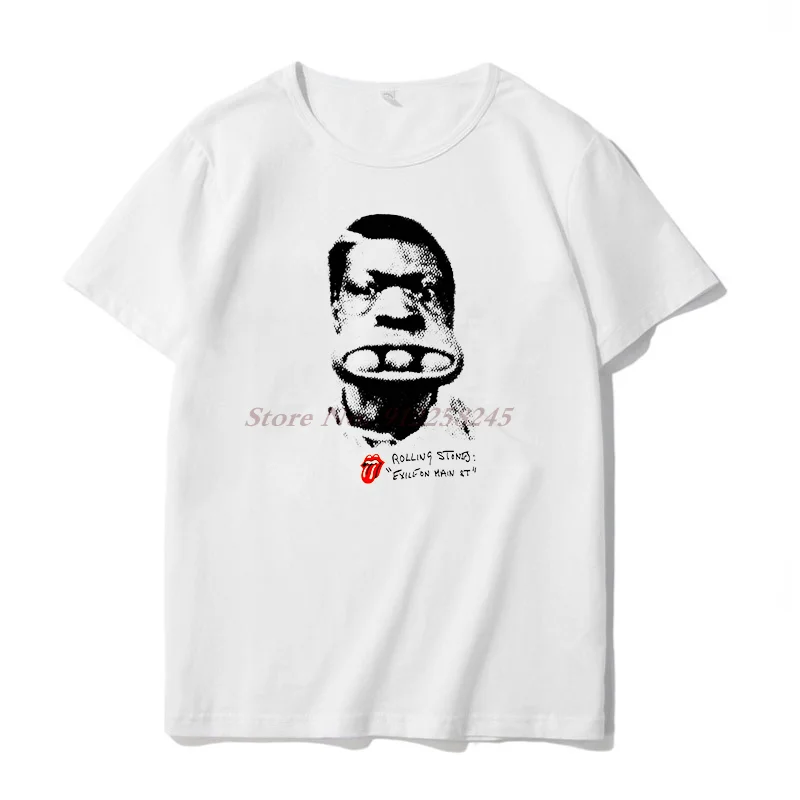 

1972 Exile on Main Street graphic t shirts Oversized t-shirt Summer short sleeve t-shirts Harajuku Streetwear t shirt for men
