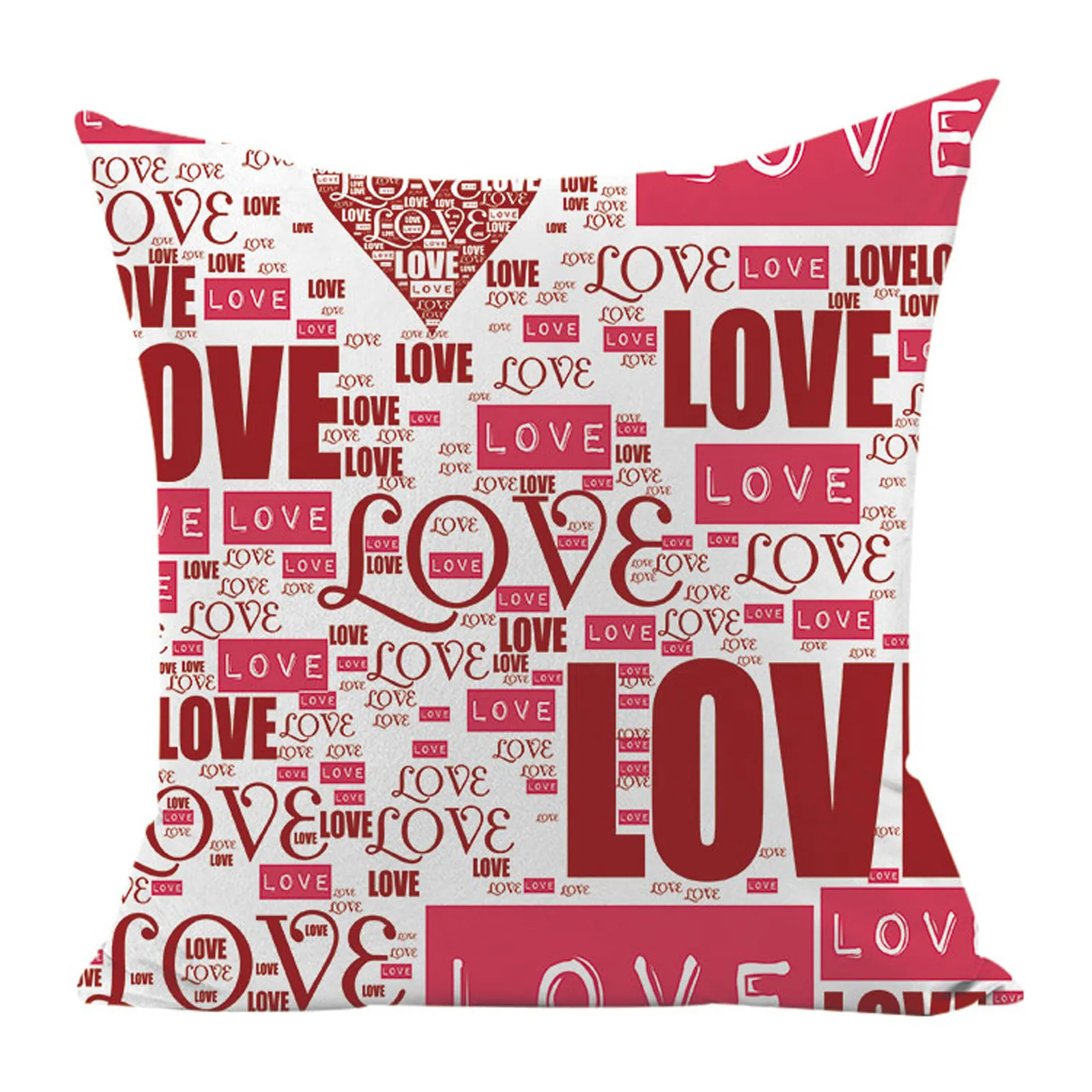 Top Selling Valentine's Day Pillow Case Linen Pillowcase Printing Sofa Home Decoration Accessories 45 x 45cm Dropshipping |