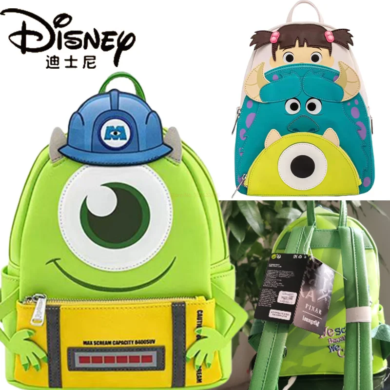 Disney Stitch Monster University Wazowski Sullivan Backpack Cartoon Lady Bags Schoolbag Abu Handbag Gift For Girl Toys Fashion