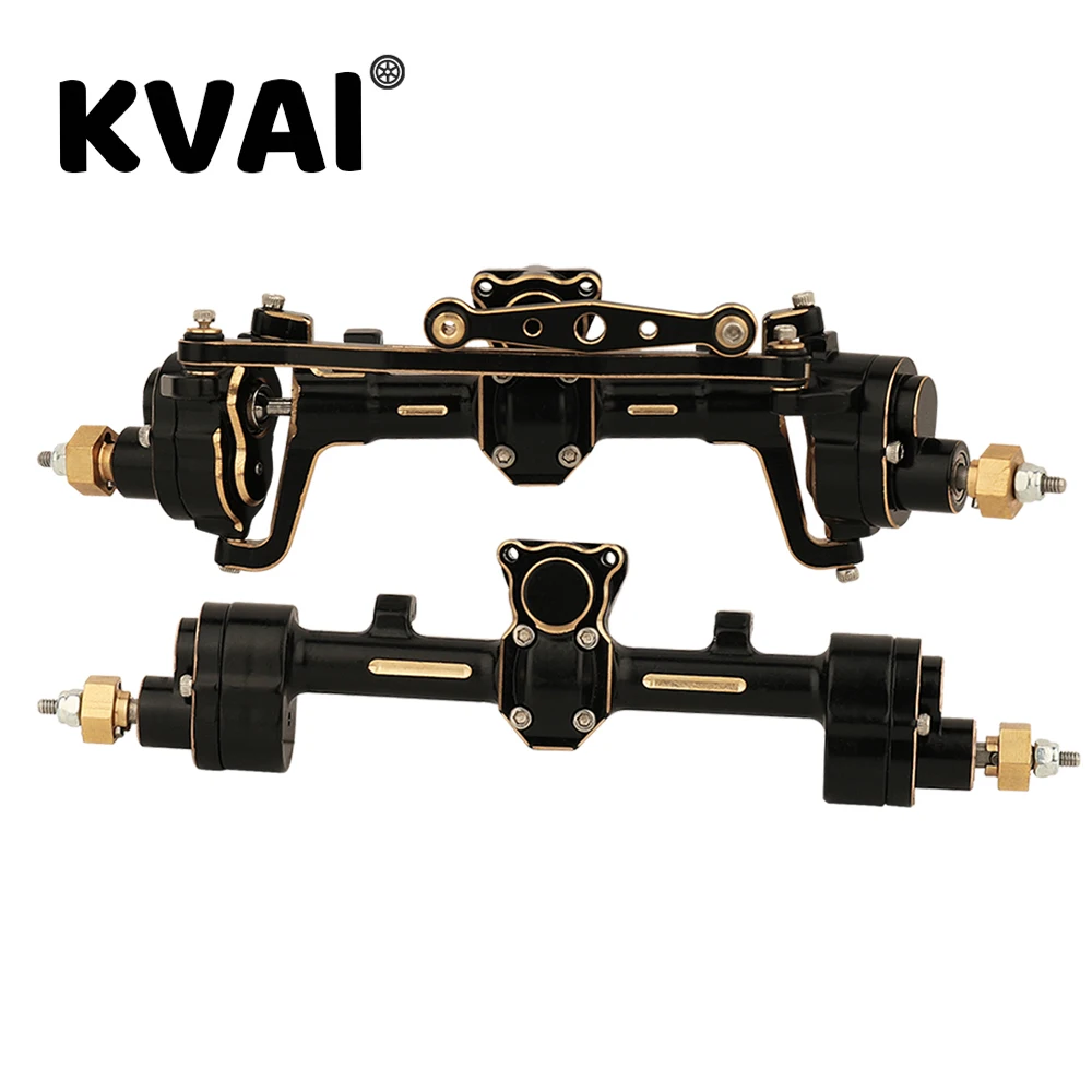 1/24 SCX24 латунная Передняя и задняя оси для 1:24 RC Track Axial SCX24 Gladiator Jlu Mustang C10 Bolt автозапчасти