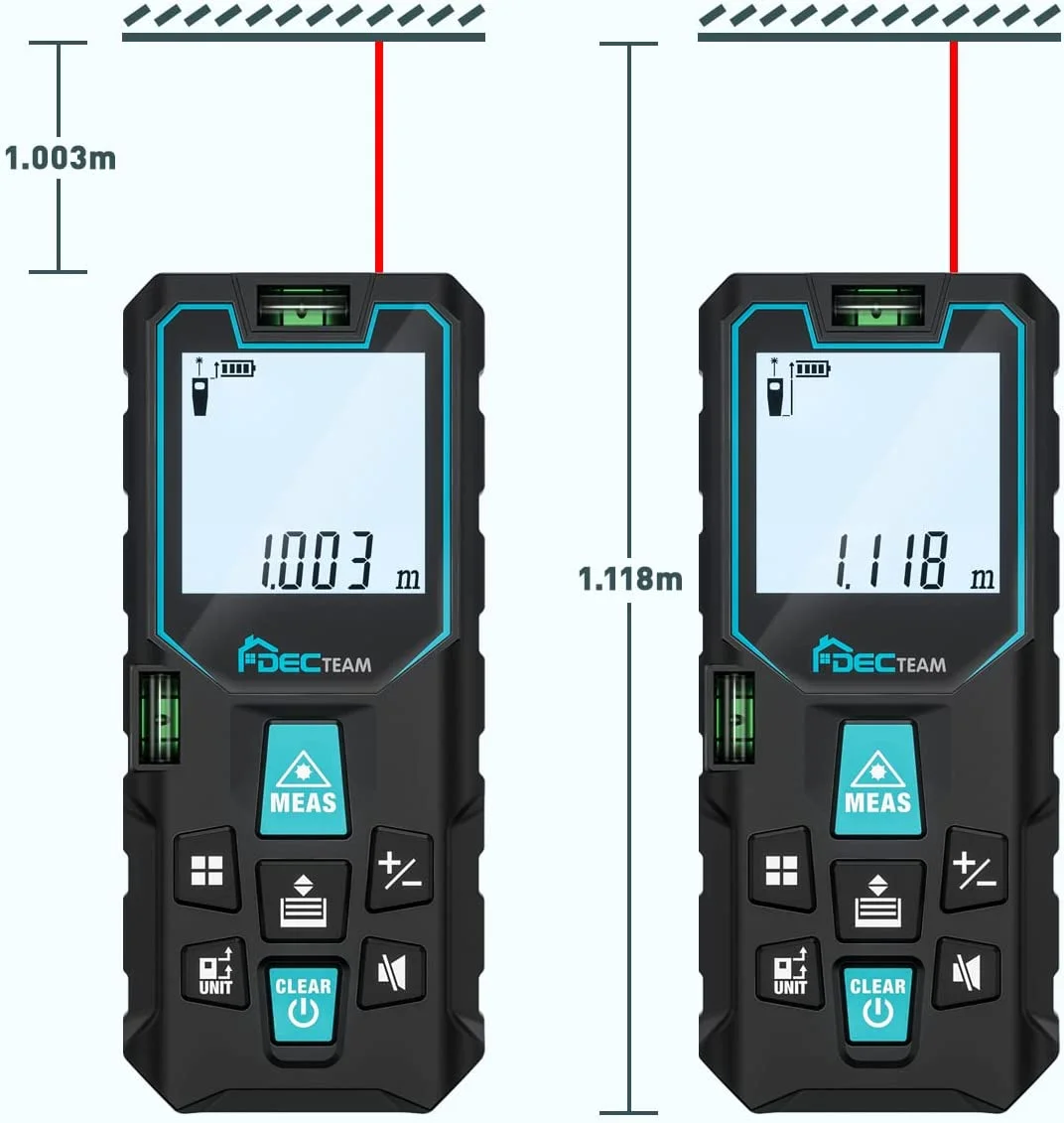 Фото Лазерный дальномер Decteam D8-LM50 120 м с функцией записи данных №2