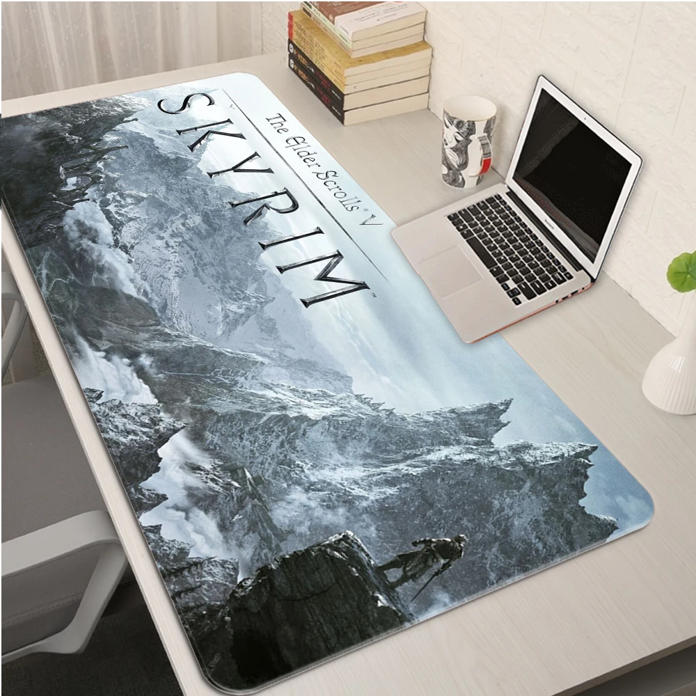 

Tapis De Souris XXL The Elder Scrolls V Skyrim Alfombrilla Raton PC Gaming Accessories Mouse Pad Gamer Tappetino Mouse Mausepad