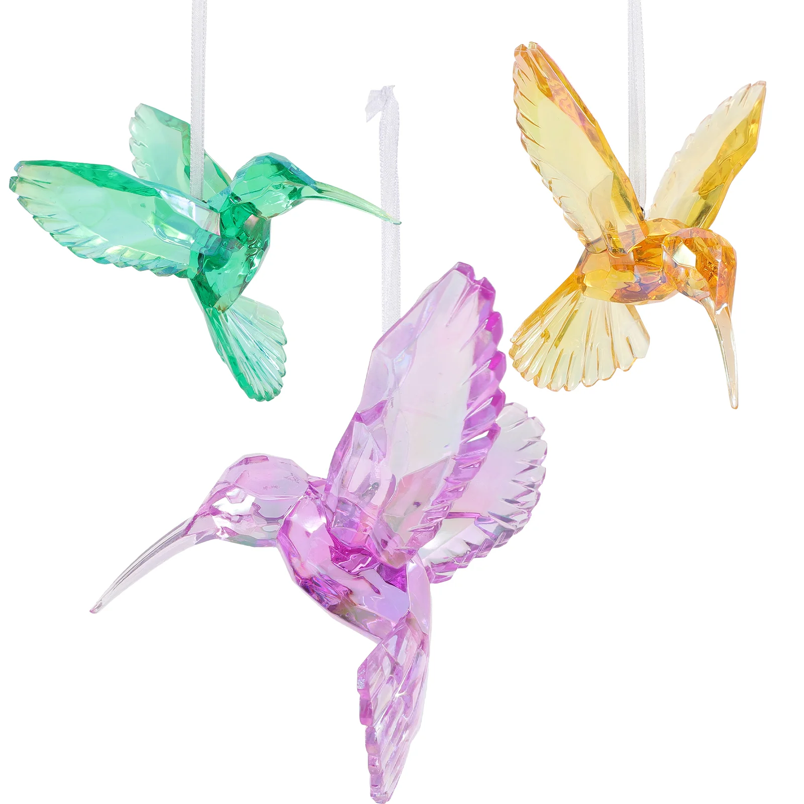 

3pcs Hummingbird Ornament Hummingbird Pendant Decorative Hummingbird Decoration