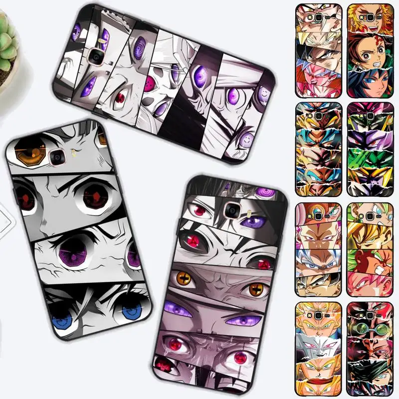 

BANDAI Japanese Anime Characters Eyes Phone Case for Samsung J 2 3 4 5 6 7 8 prime plus 2018 2017 2016 core