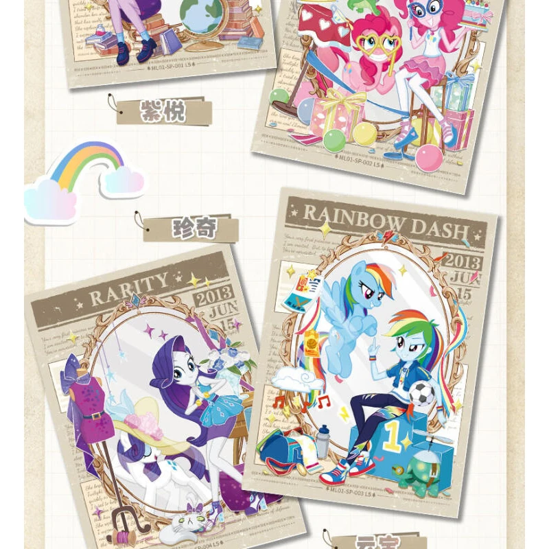 Фото Карточная игра My Little Pony: Волшебная книга карт, целая коробка карт Friendship Soundburst, официальные карты Little Horse Country Girl №2