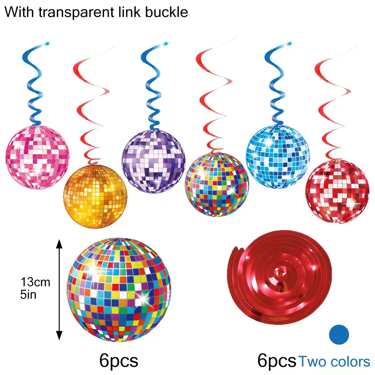  Диско-шар украшения для вечеринки диско-шар баннер вечерние завитки дискотеки