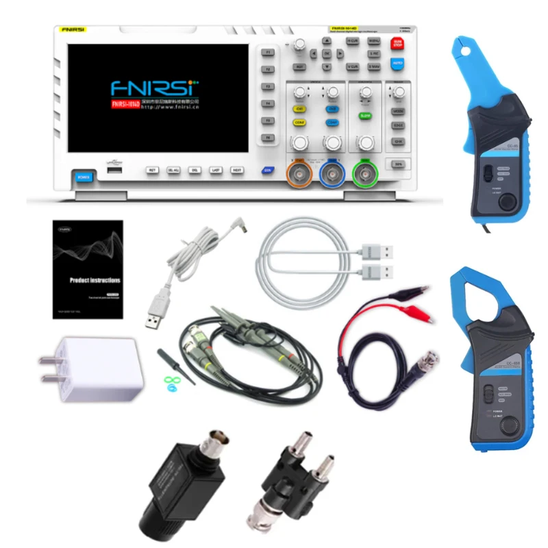 

Digital Oscilloscope 2 In 1 Dual Channel Input Signal Generator 100MHz* 2 Ana-log Bandwidth 1GSa/s Sampling Rate FNIRSI-1014D