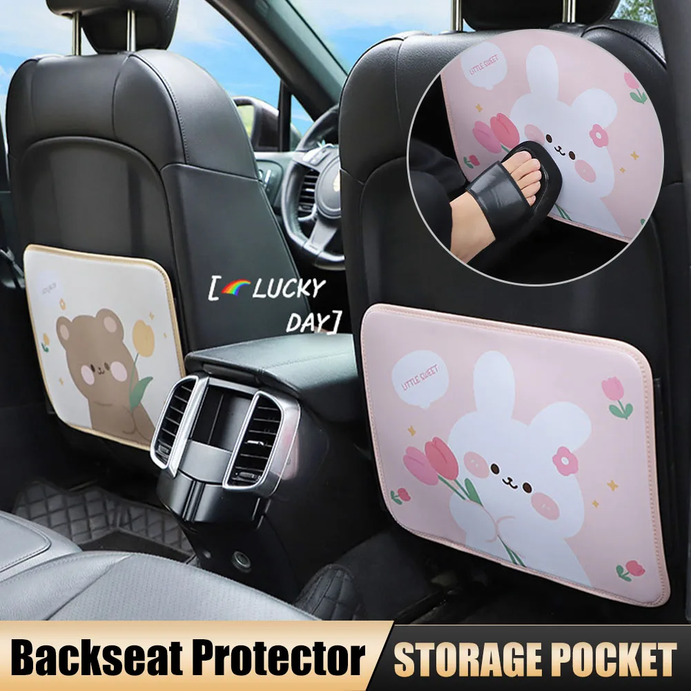 

Car Seat Back Protector Cover For Children Anti Mud Dirt Auto Seat Cover Anti Kick Mat Pad Seat Cover Car Storage Bag Auto Parts