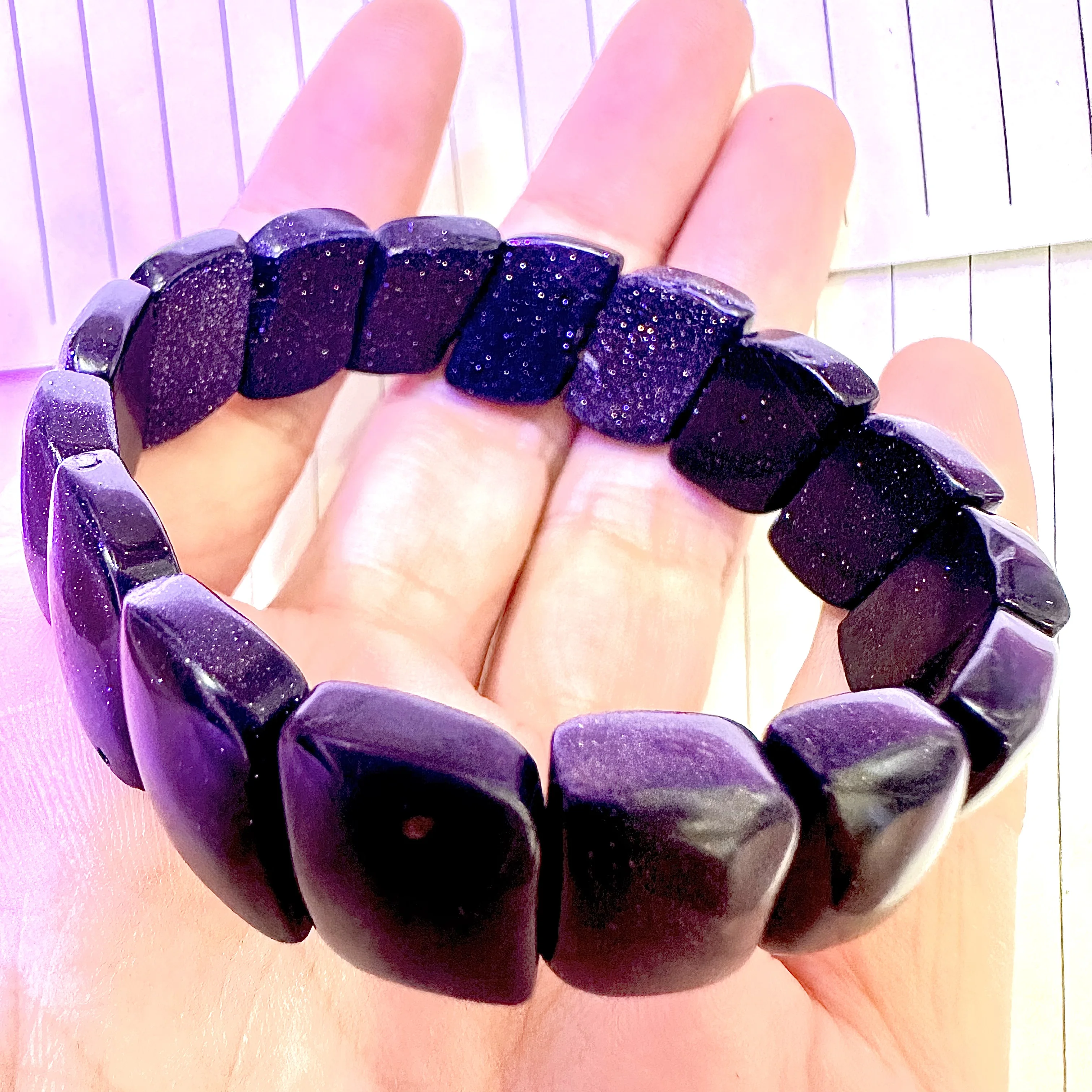 

Blue Sandstone Platoon Stone Bracelets for Women 2023 Cute Vintage Jewelry female Bracelet Amulet Free Shipping New 12x16mm 1pc