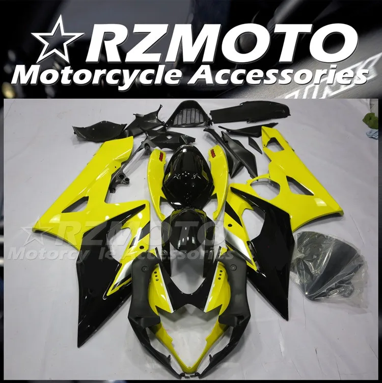 

Injection Mold New ABS Whole Fairings Kit fit for Suzuki GSX-R 1000 K5 2005 2006 05 06 Bodywork set Black Yellow